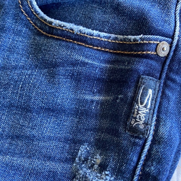 Silver Mazy Skinny Crop Jeans - Picture 4 of 4